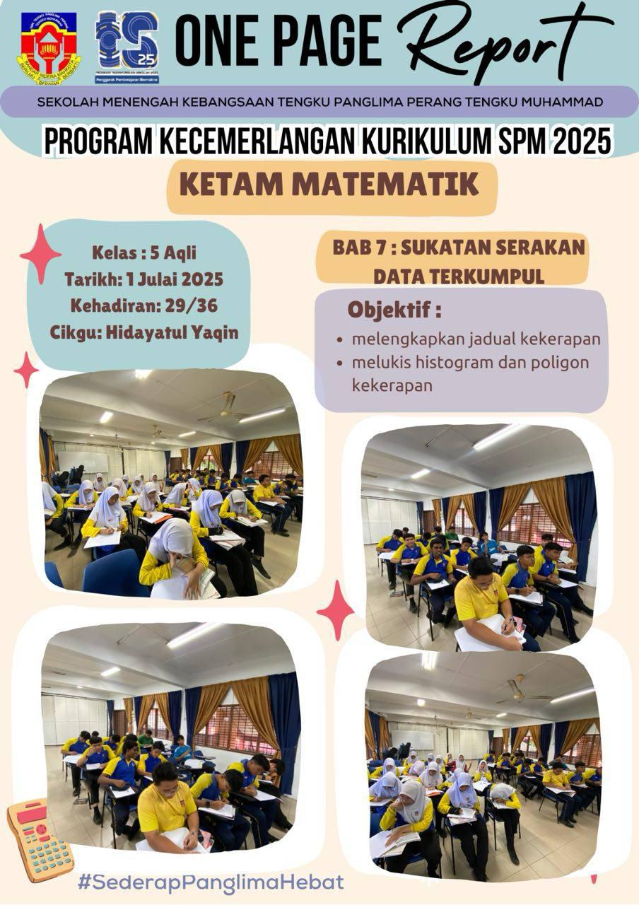 Aktiviti Kurikulum Julai 1
